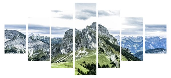 Obraz - Vrcholy hor (210x100 cm)