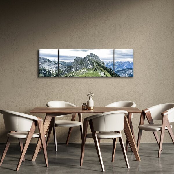 Obraz - Vrcholy hor (170x50 cm)