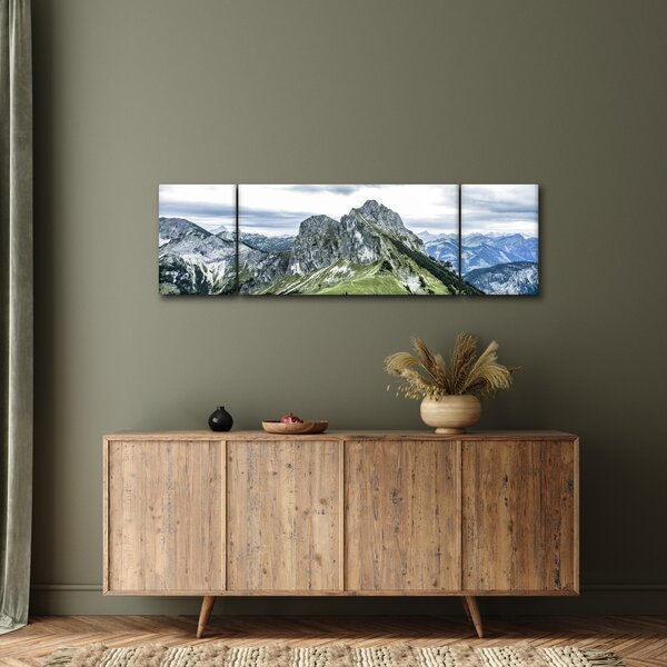 Obraz - Vrcholy hor (170x50 cm)