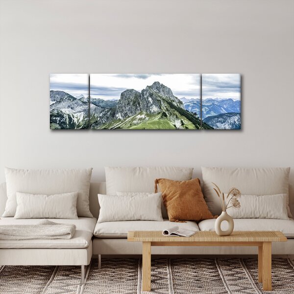 Obraz - Vrcholy hor (170x50 cm)