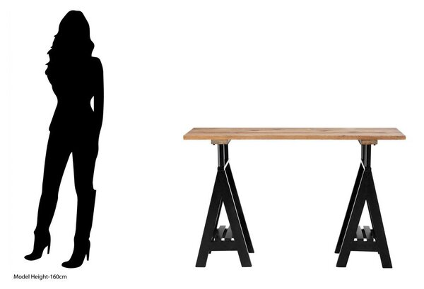 Konzolový stolek s deskou z borovicového dřeva v přírodní barvě 45x130 cm Hampstead – Premier Housewares