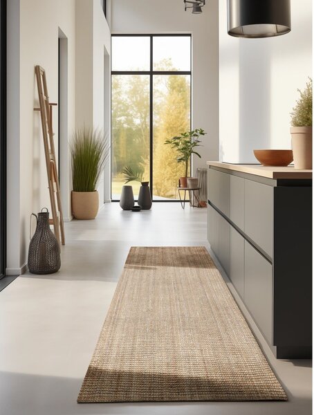 Jutový běhoun v přírodní barvě 80x200 cm Bouclé – Hanse Home