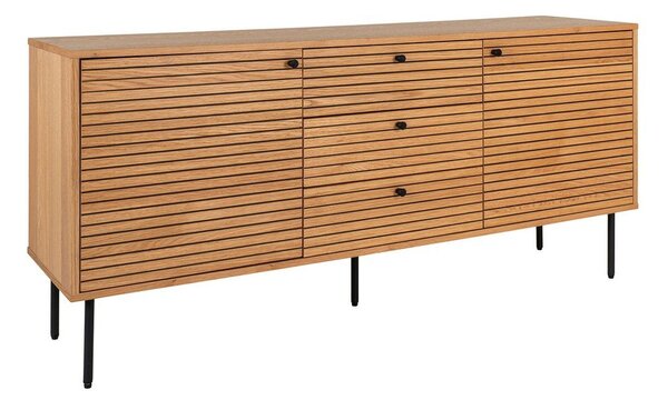 Nízká komoda v dekoru dubu v přírodní barvě 150x74 cm Kyoto – House Nordic