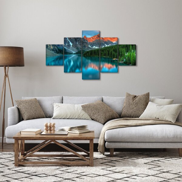 Obraz tyrkysového jezera (125x70 cm)