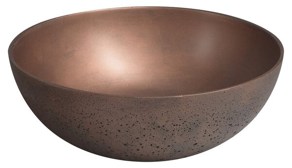 Sapho Sapho, FORMIGO betonové umyvadlo na desku, průměr 39cm, měď mat, FG320
