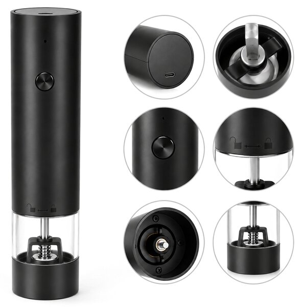 Elektrické mlýnky na koření AROMA, sada 2 ks
