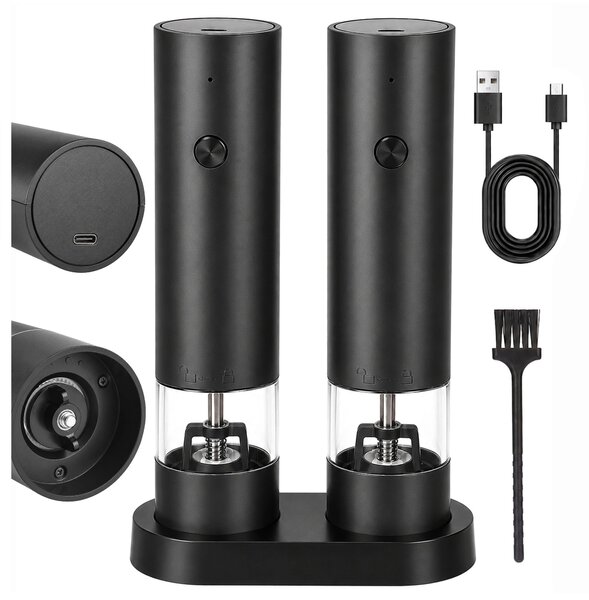Elektrické mlýnky na koření AROMA, sada 2 ks