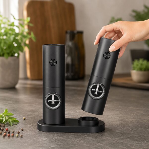 Elektrické mlýnky na koření HERBAL, sada 2 ks