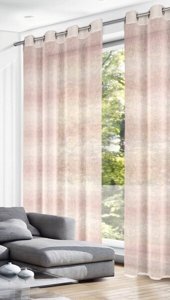Růžový závěs 135x245 cm Etamine – Sehlbach