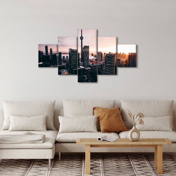 Obraz - Výhled na centrum města (125x70 cm)