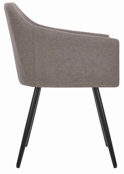 Otočné jídelní židle 4 ks taupe textil 3065680