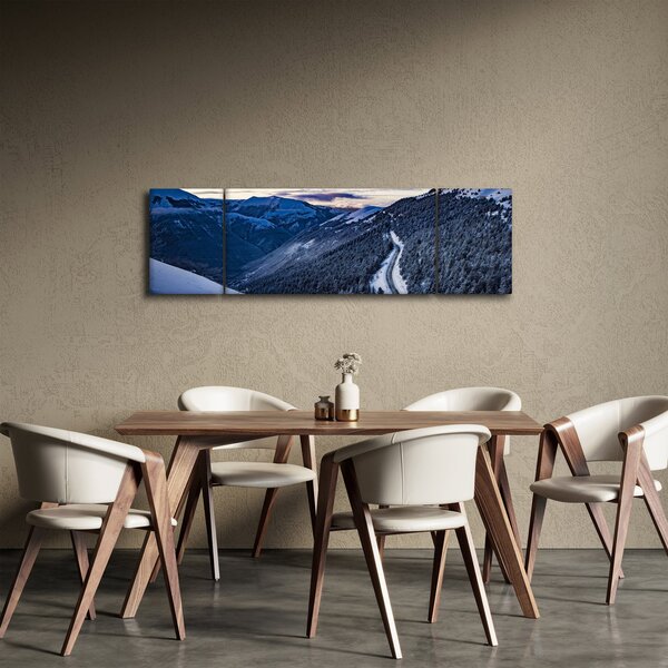 Obraz zasněženého svahu (170x50 cm)