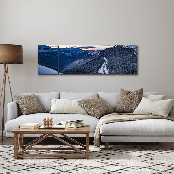 Obraz zasněženého svahu (170x50 cm)