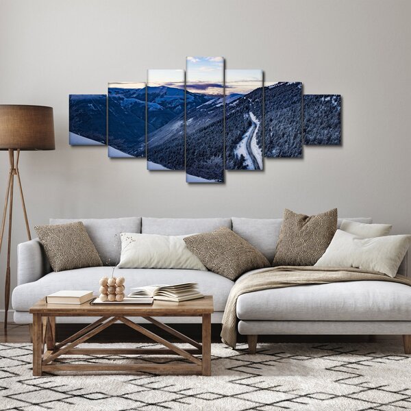 Obraz zasněženého svahu (210x100 cm)