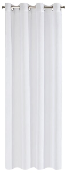 ZÁCLONA NA KROUŽCÍCH ESIM 140X250 CM BÍLÁ