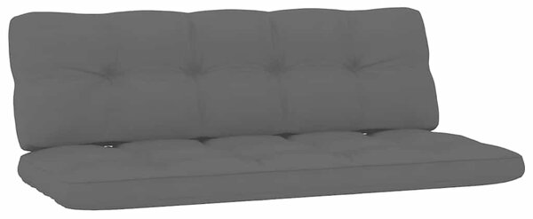 Zahradní lavice antracitové podušky 179cm impregnovaná borovice 3065756