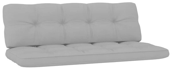 Zahradní lavice a šedé podušky 179 cm impregnovaná borovice 3065757