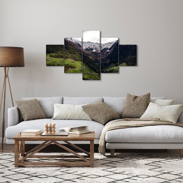 Obraz - Údolí pod horami (125x70 cm)