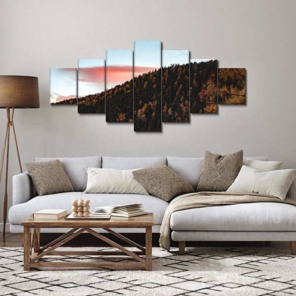 Obraz červánků nad kopcem (210x100 cm)