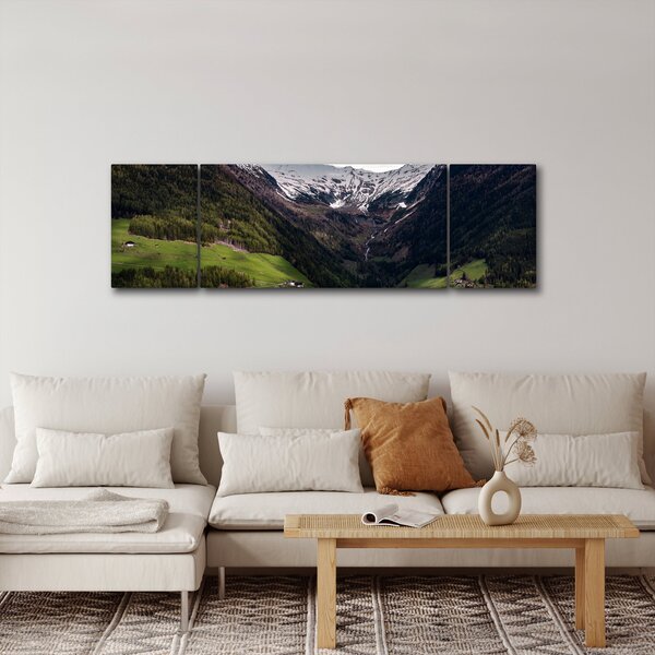 Obraz - Údolí pod horami (170x50 cm)