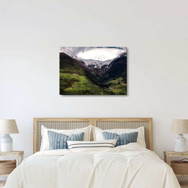 Obraz - Údolí pod horami (70x50 cm)