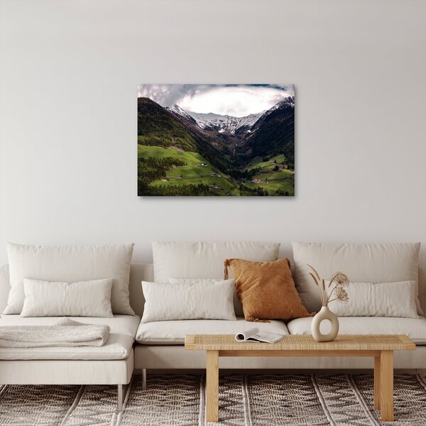 Obraz - Údolí pod horami (70x50 cm)