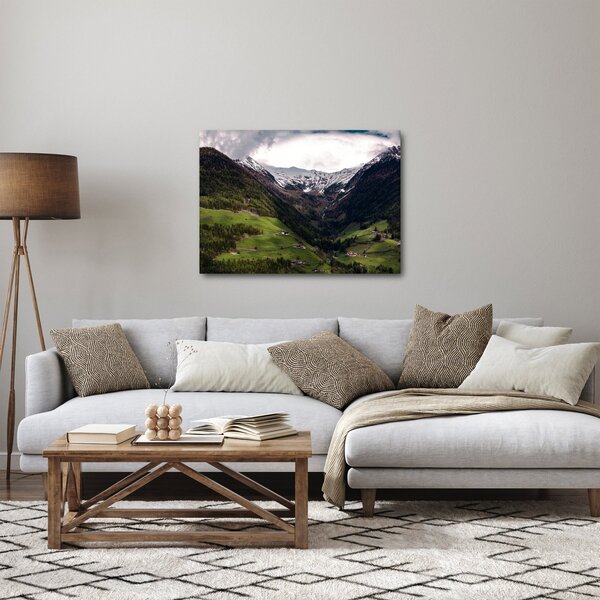 Obraz - Údolí pod horami (70x50 cm)