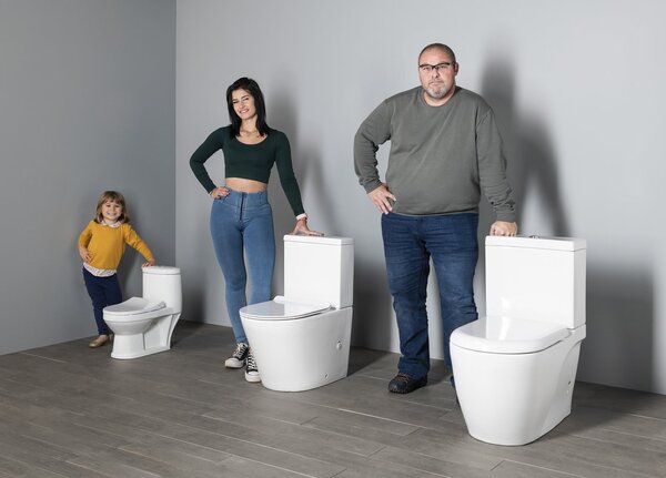 Aqualine Sapho, PETIT WC kombi dětské, zadní/spodní odpad, bílá