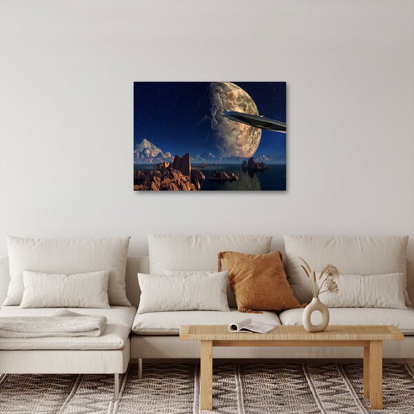 Obraz - Přílet mimozemšťanů (70x50 cm)