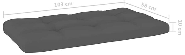 Zahradní rohová pohovka z palet bíle impregnovaná borovice 3066572