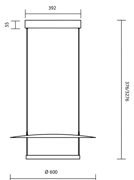 Maytoni Ambience LED závěsné svítidlo Ø600mm