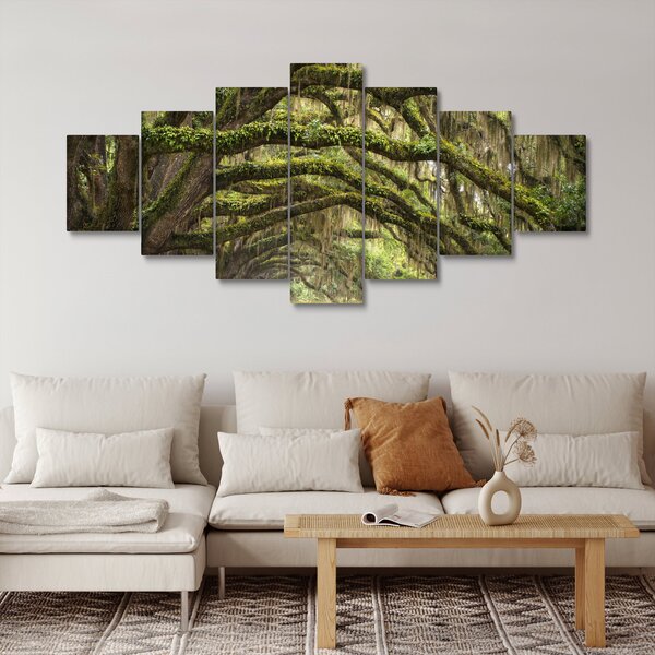 Obraz - Oaks Avenue, Charleston, Jižní Karolína, USA (210x100 cm)