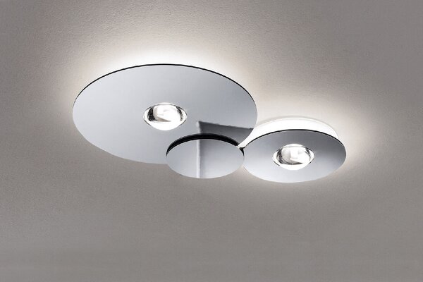 Bugia Double stropní svíitdlo LED 30W 2490lm 2700K IP20, bílá/ bílá
