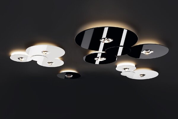 Bugia Double stropní svíitdlo LED 30W 2490lm 2700K IP20, bílá/ bílá