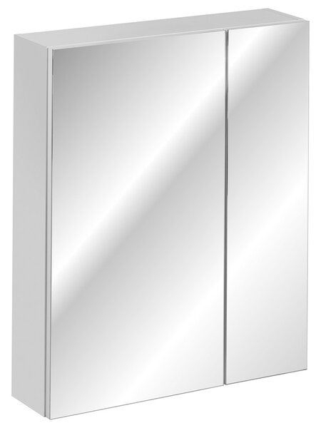 CMD COMAD - Koupelnová skříňka se zrcadlem Havana White - bílá - 60x75x16 cm