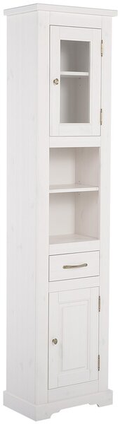CMD COMAD - Koupelnová skříňka vysoká Romantic - bílá - 45x190x30 cm