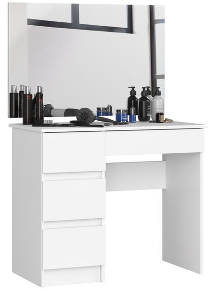 Toaletní stolek se zrcadlem T-6/SL 900x600 levý, bílý