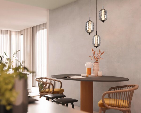ZÁVĚSNÉ LED SVÍTIDLO, 42/120 cm Novel - Závěsná LED svítidla