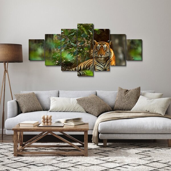 Obraz odpočívajícího tygra (210x100 cm)