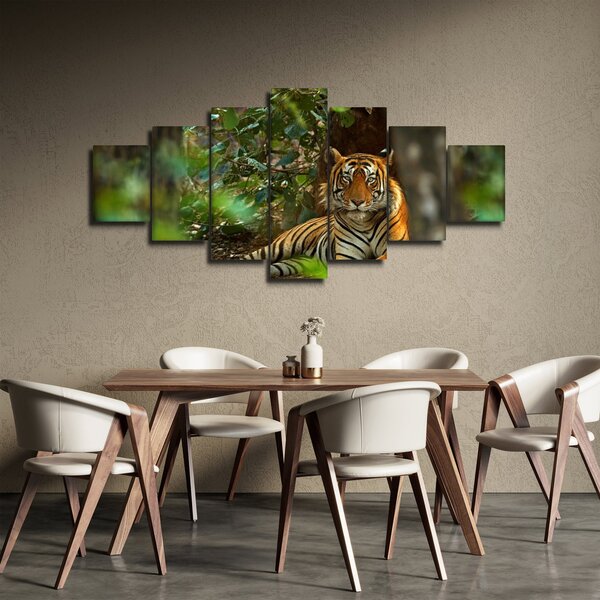 Obraz odpočívajícího tygra (210x100 cm)