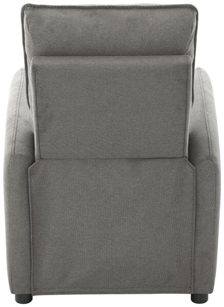 TELEVIZNÍ KŘESLO, dřevo, kov, plast, textil, světle šedá Carryhome - TV křesla