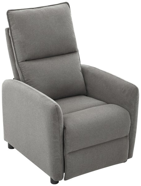 TELEVIZNÍ KŘESLO, dřevo, kov, plast, textil, světle šedá Carryhome - TV křesla
