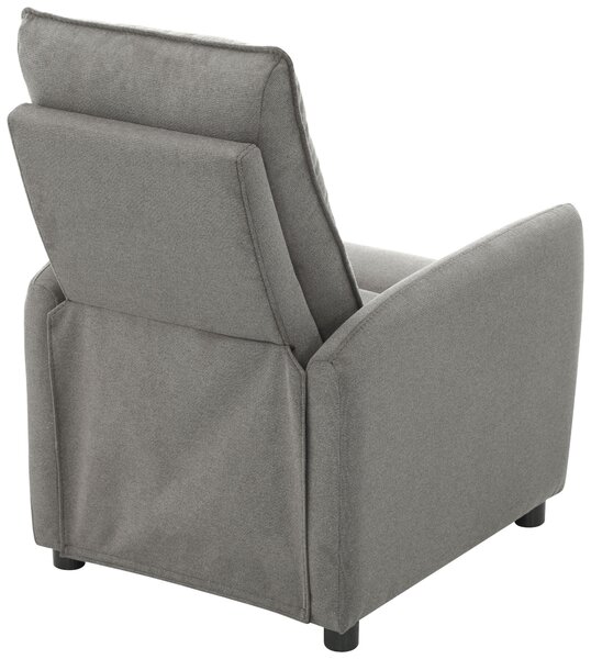 TELEVIZNÍ KŘESLO, dřevo, kov, plast, textil, světle šedá Carryhome - TV křesla