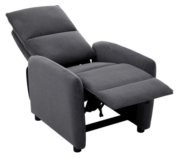 TELEVIZNÍ KŘESLO, dřevo, kov, plast, textil, tmavě šedá Carryhome - TV křesla
