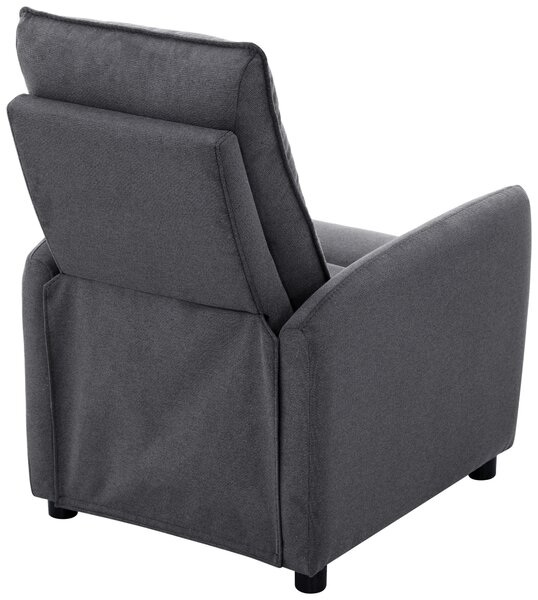 TELEVIZNÍ KŘESLO, dřevo, kov, plast, textil, tmavě šedá Carryhome - TV křesla