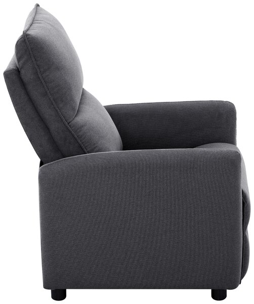 TELEVIZNÍ KŘESLO, dřevo, kov, plast, textil, tmavě šedá Carryhome - TV křesla
