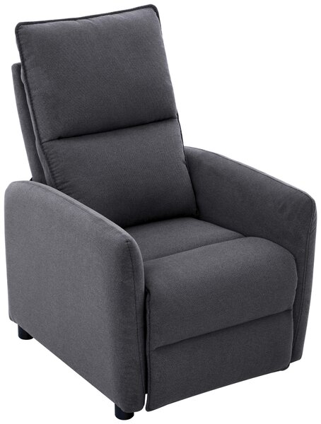 TELEVIZNÍ KŘESLO, dřevo, kov, plast, textil, tmavě šedá Carryhome - TV křesla