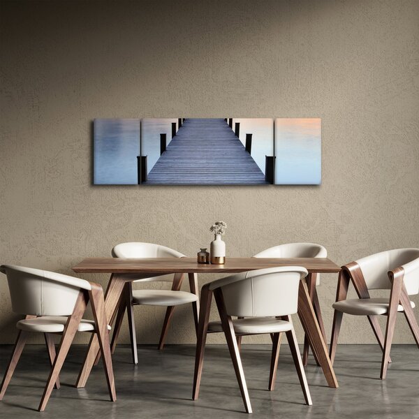 Obraz - Molo u jezera Starnberger, Bavorsko, Německo (170x50 cm)