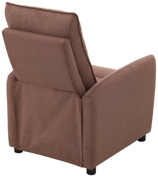TELEVIZNÍ KŘESLO, dřevo, kov, plast, textil, hnědá Carryhome - TV křesla