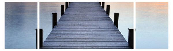 Obraz - Molo u jezera Starnberger, Bavorsko, Německo (170x50 cm)